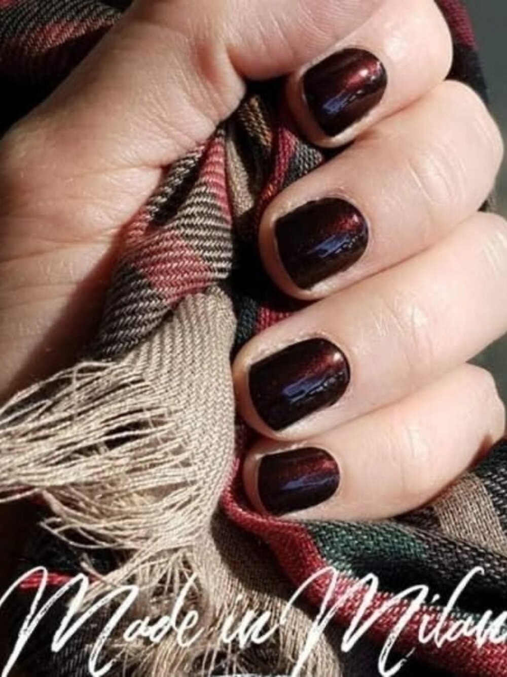 Made in Milan Color Street Nail Polish Strips Retired Burgundy Nail Polish